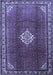 Machine Washable Persian Blue Traditional Rug, wshtr796blu