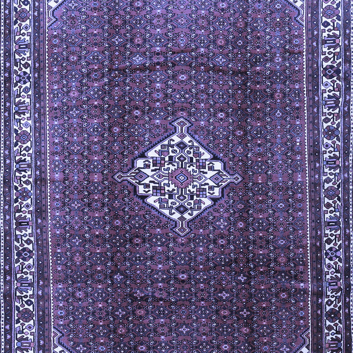 Machine Washable Persian Blue Traditional Rug, wshtr796blu