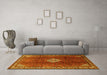 Machine Washable Persian Yellow Traditional Rug in a Living Room, wshtr796yw