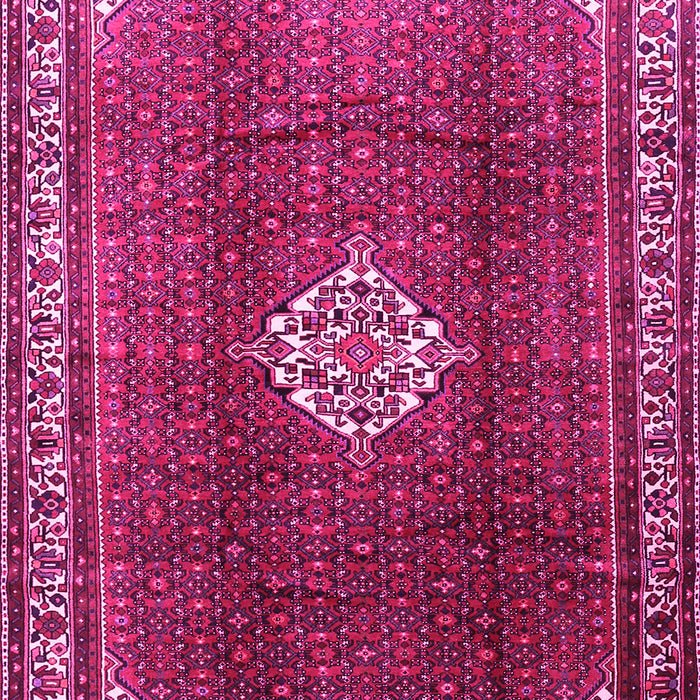 Machine Washable Persian Pink Traditional Rug, wshtr796pnk