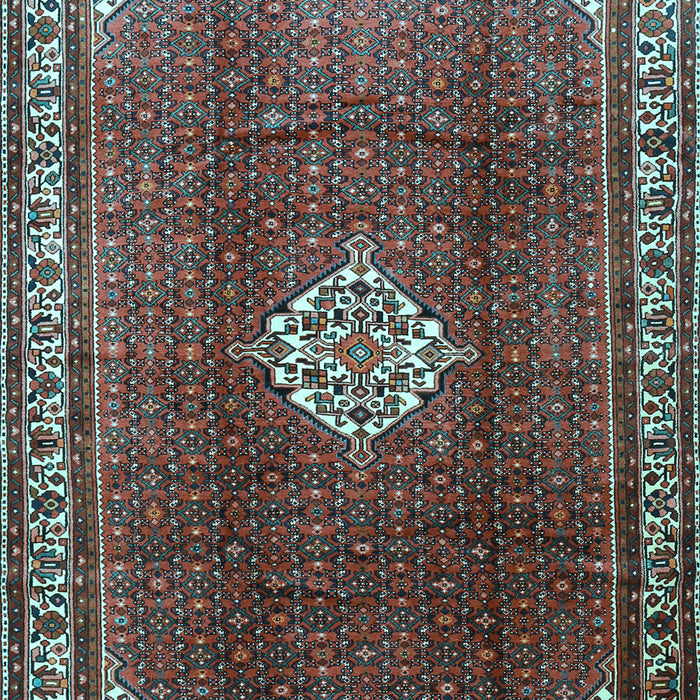 Machine Washable Persian Light Blue Traditional Rug, wshtr796lblu