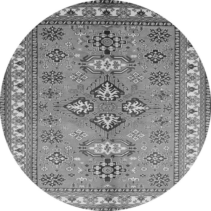 Machine Washable Persian Gray Traditional Rug, wshtr797gry