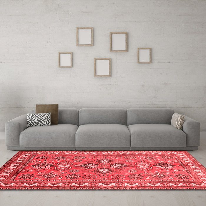 Traditional Red Washable Rugs