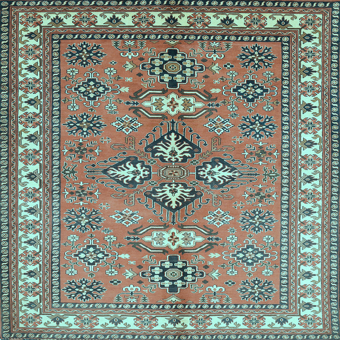 Square Persian Light Blue Traditional Rug, tr797lblu
