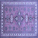 Square Persian Blue Traditional Rug, tr797blu