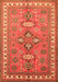 Serging Thickness of Machine Washable Persian Orange Traditional Area Rugs, wshtr797org