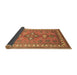 Sideview of Persian Brown Traditional Rug, tr797brn