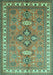 Persian Turquoise Traditional Rug, tr797turq