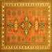 Square Persian Yellow Traditional Rug, tr797yw