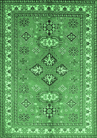 Persian Emerald Green Traditional Rug, tr797emgrn