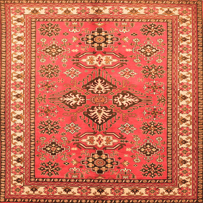 Serging Thickness of Persian Orange Traditional Rug, tr797org