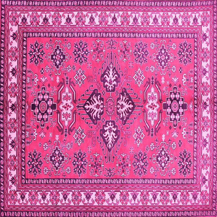 Square Persian Pink Traditional Rug, tr797pnk