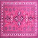 Square Persian Pink Traditional Rug, tr797pnk