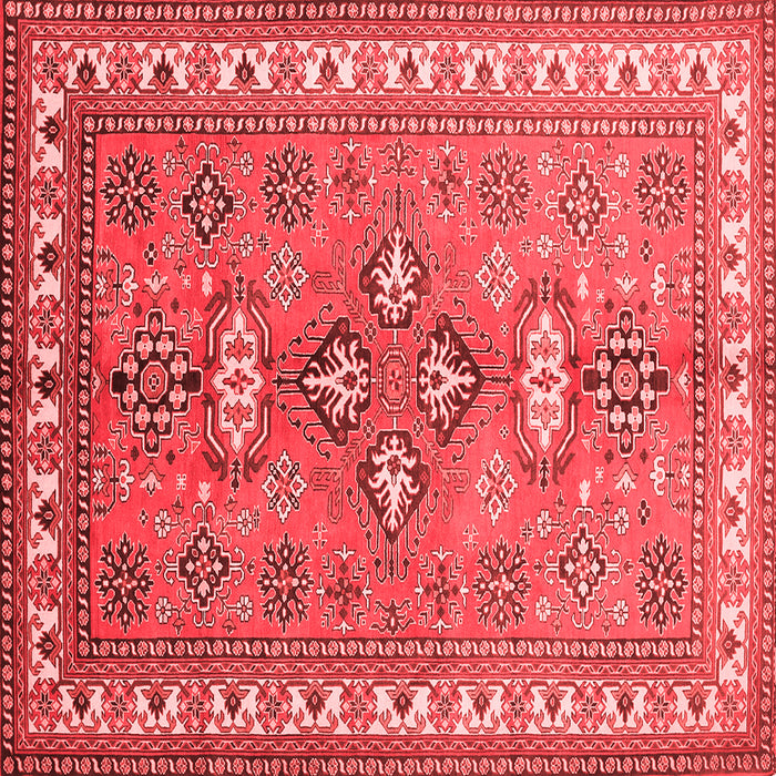 Machine Washable Persian Red Traditional Rug, wshtr797red