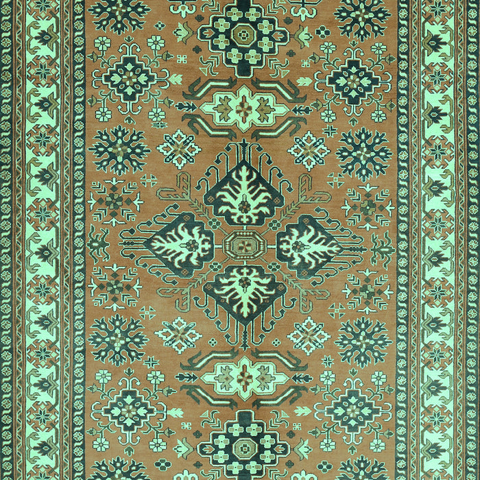 Machine Washable Persian Turquoise Traditional Area Rugs, wshtr797turq