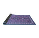 Sideview of Persian Blue Traditional Rug, tr797blu