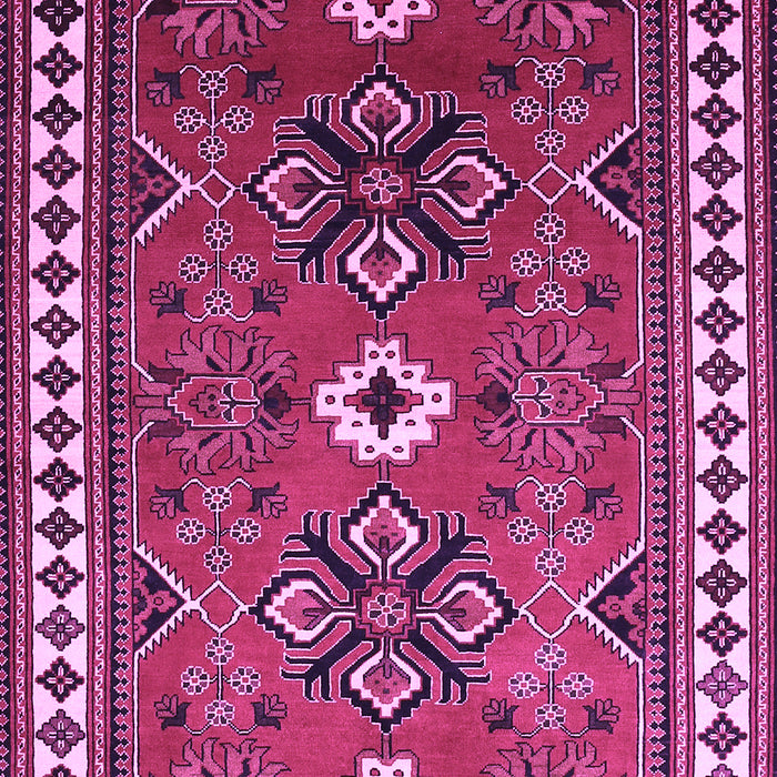 Geometric Purple Traditional Rug, tr798pur