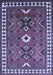 Geometric Blue Traditional Rug, tr798blu