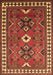 Geometric Brown Traditional Rug, tr798brn