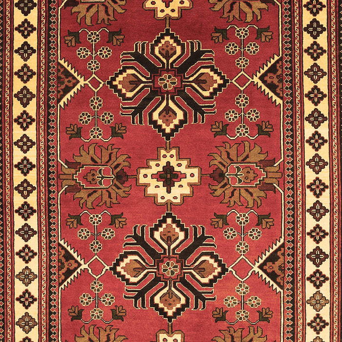 Geometric Brown Traditional Rug, tr798brn