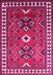 Geometric Pink Traditional Rug, tr798pnk