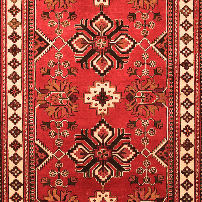 Geometric Orange Traditional Rug, tr798org
