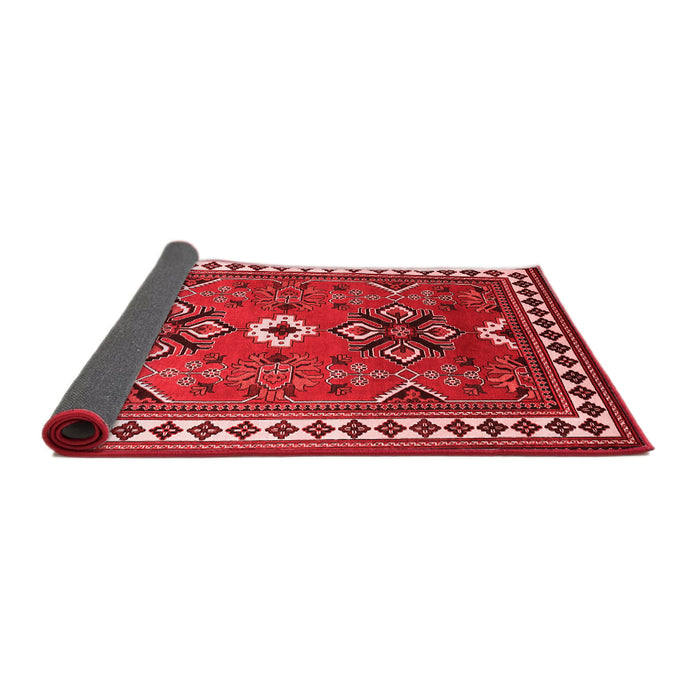 Geometric Red Traditional Area Rugs