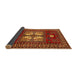 Sideview of Traditional Red Geometric Rug, tr799