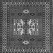 Serging Thickness of Geometric Gray Traditional Rug, tr799gry