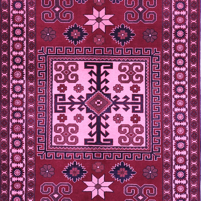 Machine Washable Geometric Purple Traditional Area Rugs, wshtr799pur