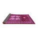 Sideview of Geometric Purple Traditional Rug, tr799pur