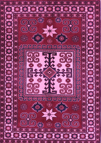 Geometric Purple Traditional Rug, tr799pur