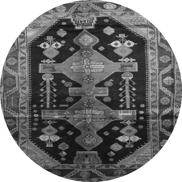 Machine Washable Persian Gray Traditional Rug, wshtr79gry