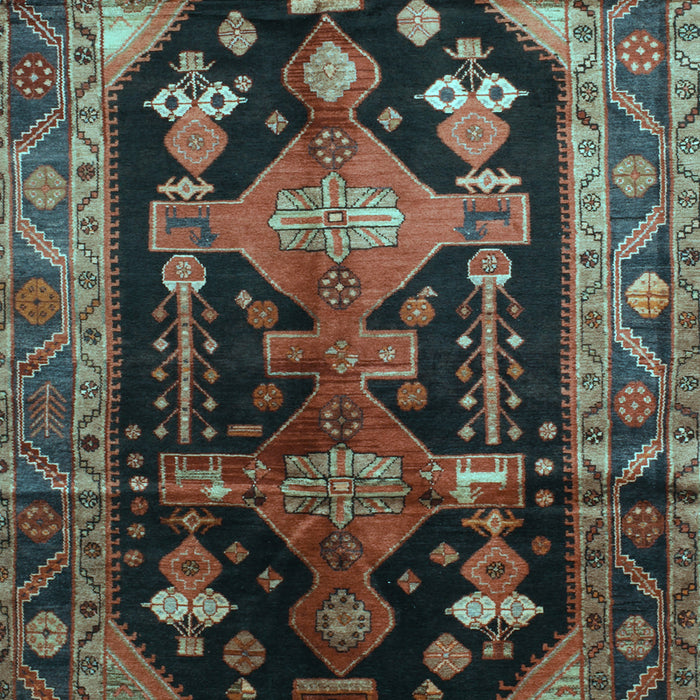 Machine Washable Persian Light Blue Traditional Rug, wshtr79lblu