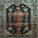 Square Persian Light Blue Traditional Rug, tr79lblu