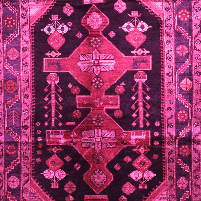 Machine Washable Persian Pink Traditional Rug, wshtr79pnk