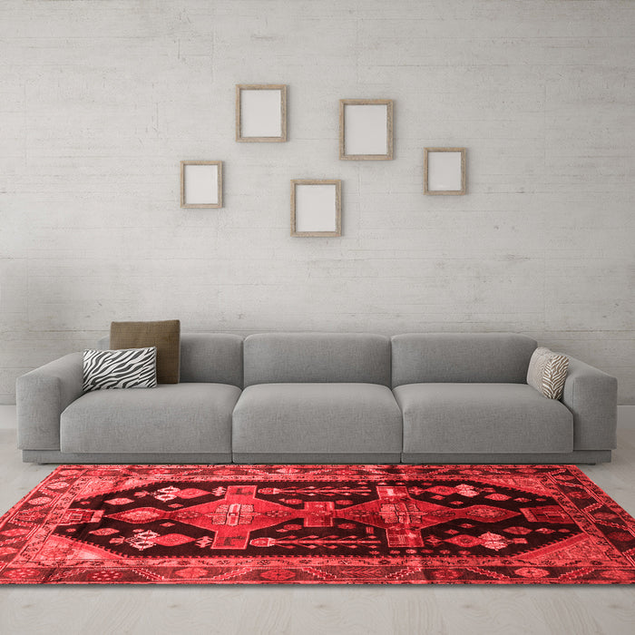 Traditional Red Washable Rugs