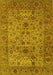 Machine Washable Persian Yellow Traditional Rug, wshtr7yw