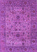 Machine Washable Persian Purple Traditional Area Rugs, wshtr7pur