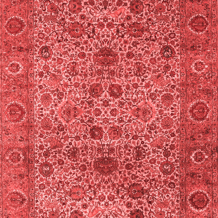 Machine Washable Persian Red Traditional Rug, wshtr7red