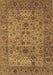 Machine Washable Persian Brown Traditional Rug, wshtr7brn