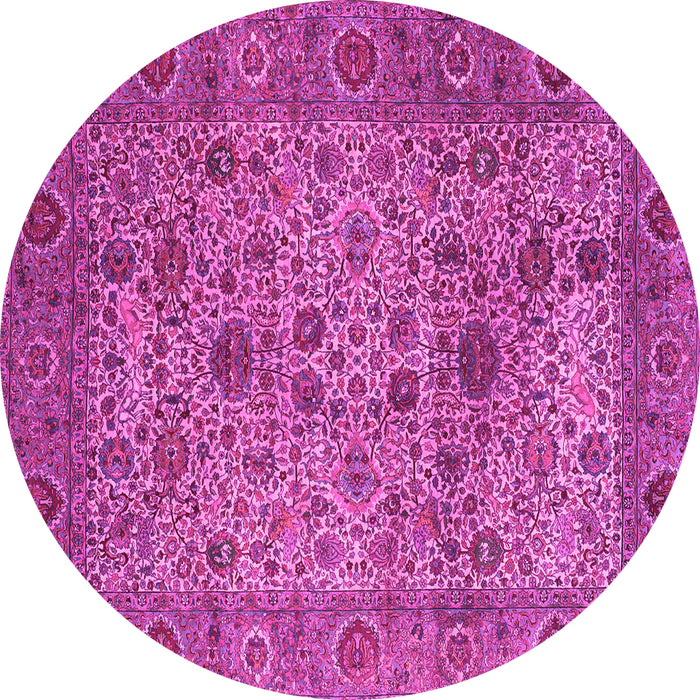 Round Persian Pink Traditional Rug, tr7pnk