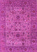 Machine Washable Persian Pink Traditional Rug, wshtr7pnk