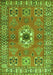 Geometric Green Traditional Rug, tr800grn