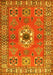 Geometric Yellow Traditional Rug, tr800yw