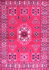 Geometric Pink Traditional Rug, tr800pnk