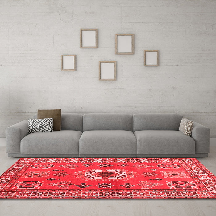 Traditional Red Washable Rugs