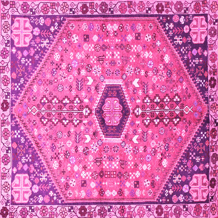 Square Persian Pink Traditional Rug, tr801pnk