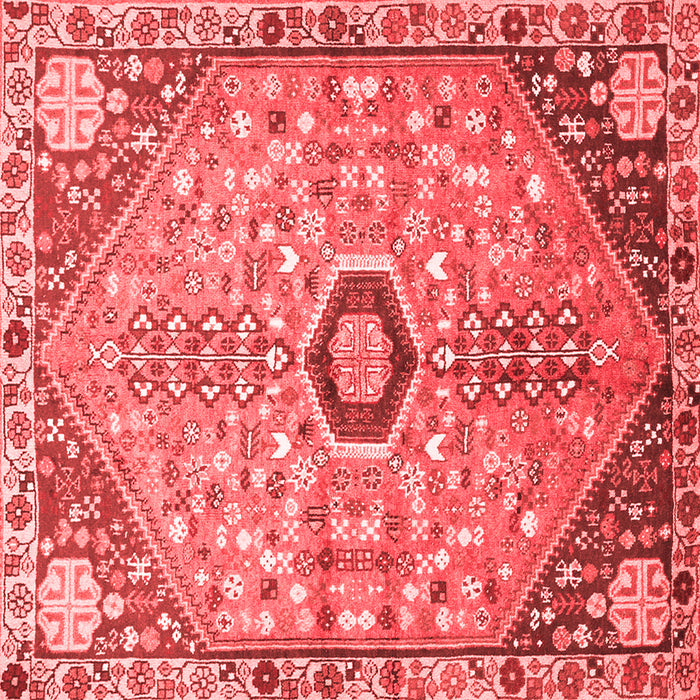 Machine Washable Persian Red Traditional Rug, wshtr801red
