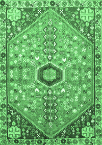 Persian Emerald Green Traditional Rug, tr801emgrn